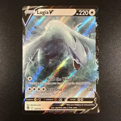 Lugia V - 138/195 - Pokemon Silver Tempest Sword & Shield Ultra Rare Card NM - Image 1