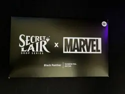 MTG Secret Lair x Marvel | Black Panther | Rainbow Foil | Sealed - Image 1