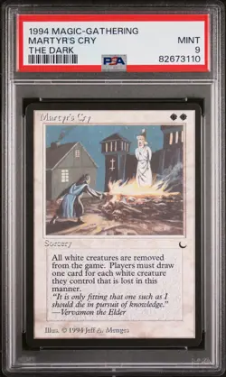 Martyr's Cry - The Dark - MTG - MINT - PSA 9. POP 12. More MTG in Store. - Image 1