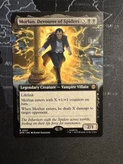 NM Extended Art Morlun, Devourer of Spiders, MTG, Marvel's Spider-Man, Magic - Image 1