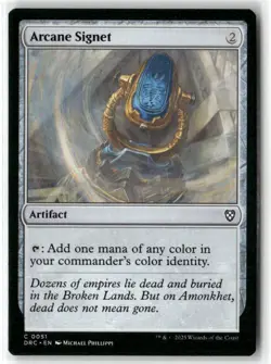 Arcane Signet Commander: Aetherdrift NM MAGIC MTG 0051 - Image 1