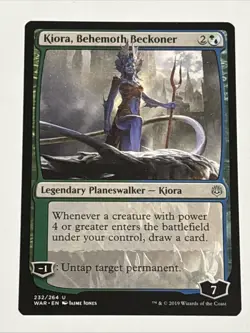 MTG War of the Spark Kiora, Behemoth Beckoner 232/264 NM - Image 1