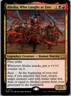 #115 Alesha, Who Laughs at Fate Foundations Rare - Image 1