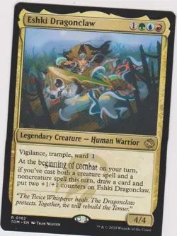 ESHKI DRAGONCLAW X1 RARE MTG MAGIC N-MINT TARKIR ; DRAGONSTORM KI LEGENDRY - Image 1