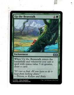 MTG SkeenAB Up the Beanstalk FOIL from WOE. NM. - Image 1