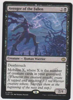 AVENGER OF THE FALLEN X1 RARE MTG MAGIC N-MINT TARKIR ; DRAGONSTORM KI BLACK - Image 1