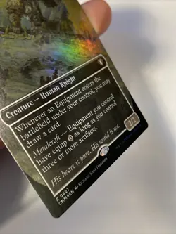 MTG Puresteel Paladin *BORDERLESS FOIL* Commander Masters 627 NM - Image 2