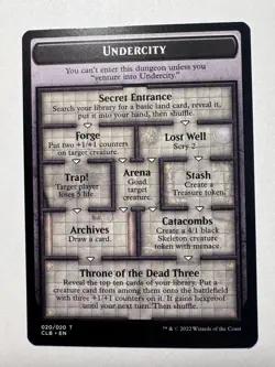 1x Undercity / The Initiative Double-Sided Token - NM/M CLB MTG Magic - Image 1