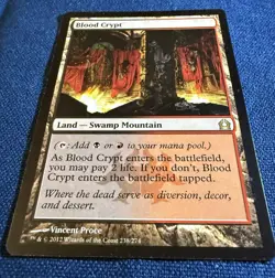 Blood Crypt Return to Ravnica M:TG Rare Land Swamp Mountain Pre-Owned - Image 2