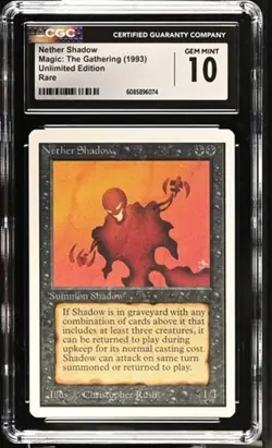 Nether Shadow, Unlimited mtg. CGC 10 Gem Mint! - Image 1