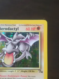 Pokemon Aerodactyl 1/62 Fossil 1st Edition Holo Rare - Image 4