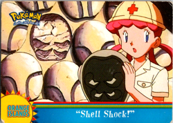 Pokemon Topps "Shell Shock!" OR6 Orange Islands Blue Logo - Image 1
