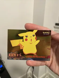 Topps Pokemon Pikachu's Vacation #53 Cmon We Need Help Holo Foil LP - Image 1