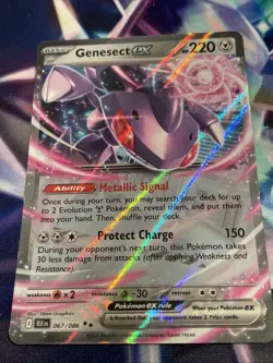 Pokemon TCG Genesect ex 067/086 Holo Double Rare Black Bolt NM/M - Image 2