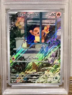 🔥 2023 POKEMON SVP EN-SV OBSIDIAN FLAMES ETB PROMO #044 CHARMANDER PSA 9 - Image 2