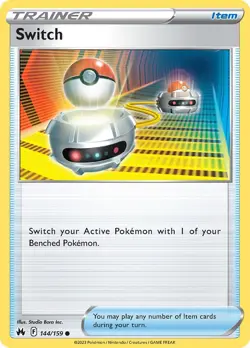 Switch 144/159 Crown Zenith Regular LP-Lightly Played Pokemon TCG - Image 1
