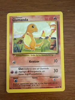Pokemon TCG Charmander (Glumanda) Base Set 46/102 Regular 1st Edition GERMAN - Image 1