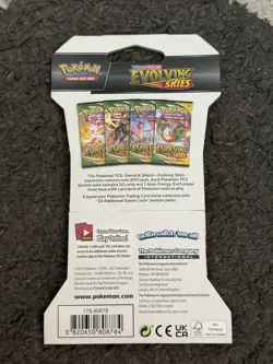 2021 Pokemon Evolving Skies Sleeved Booster Pack Factory Sealed - Image 2