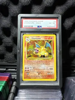 Pokemon Charizard Base Set Holo Unlimited Rare PSA 6 Graded - Image 4