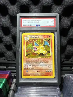 Pokemon Charizard Base Set Holo Unlimited Rare PSA 6 Graded - Image 5
