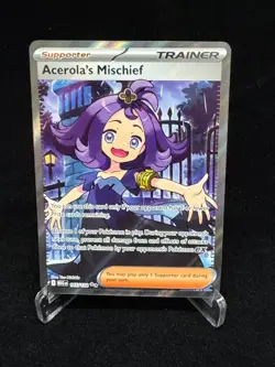 Pokemon Mega Evolution ACEROLA'S MISCHIEF 165/132 Full Art! Mint! - Image 1