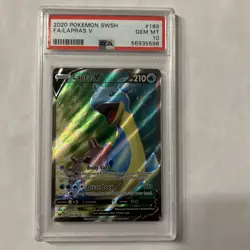 2020 Pokemon SWSH Base Set FA/Lapras V #189 PSA 10 Gem Mint Full Art - Image 1
