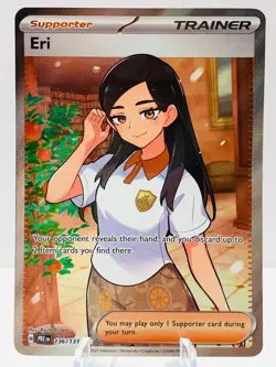 Pokemon Eri 136/131 Prismatic Evolutions SV Ultra Rare Full Art Trainer - Image 2
