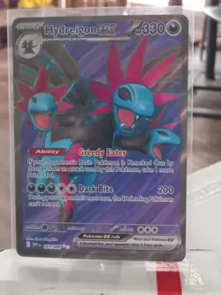 POKEMON WHITE FLAIR HYDREIGON EX 161/086 SV ULTRA RARE HOLO - Image 1