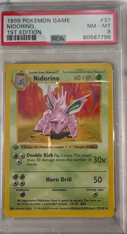 1999 Pokemon Game Nidorino 1st Edition - Image 1