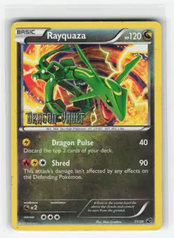 RAYQUAZA 11/20 HOLO STAMPED DRAGON VAULT POKEMON TCG MP - Image 1