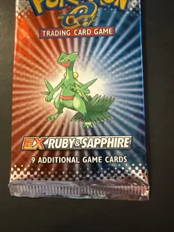 Pokemon Vintage EX Ruby & Sapphire Booster Pack Factory Sealed - Sceptile Art - Image 5