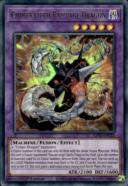 Chimeratech Rampage Dragon - Ultra Rare 1st Edition GFP2-EN124 - NM - YuGiOh - Image 1