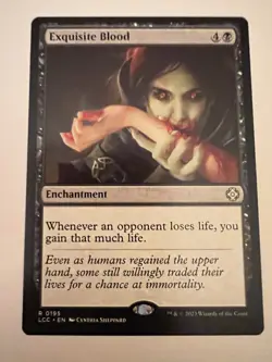 MTG Exquisite Blood R 0195 Card Magic The Gathering - Image 1