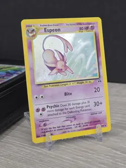 Pokemon Card TCG Espeon Neo Discovery TCG 1/75 Holo Unlimited Rare WOTC Vintage - Image 1