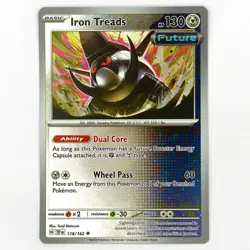 118/162 IRON TREADS REVERSE HOLO TEMPORAL FORCES POKEMON CARD - Image 1