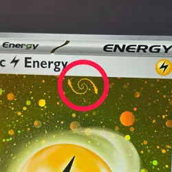 HD Lightning Energy Cosmos Holo with Mew Tail Swirl SVE MEW 004 151 Pokemon Card - Image 1