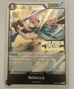 Rebecca (Judge Pack Vol. 6) OP04-092 One Piece Promotion Cards Foil - Image 1