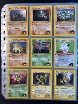 Complete 1st Edition Gym Heroes Non-Holo Set 20-132 WOTC Vintage Pokemon Cards - Image 2