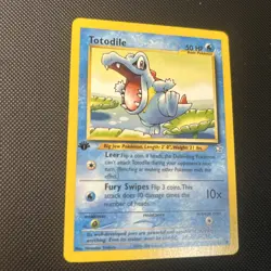Pokemon Cards: Neo Genesis 1st Edition Common: Totodile 81/111 - Image 3
