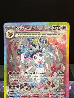 Pokemon Card Sylveon Ex 156/131 Prismatic Evolutions Special Illustration NM - Image 2