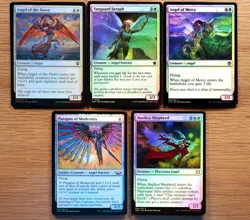 Set of 10 Pauper Legal FOIL Angel Cards *NM* (English Magic the Gathering MTG) - Image 2