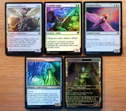 Set of 10 Pauper Legal FOIL Angel Cards *NM* (English Magic the Gathering MTG) - Image 3