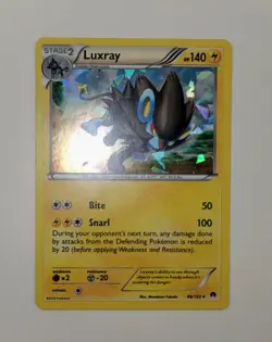 Luxray - 46/122 (Cracked Ice Holo) 046/122 Deck Exclusives LP Pokemon Card TCG - Image 1