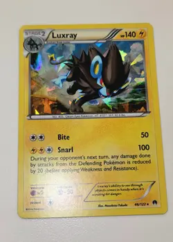 Luxray - 46/122 (Cracked Ice Holo) 046/122 Deck Exclusives LP Pokemon Card TCG - Image 2