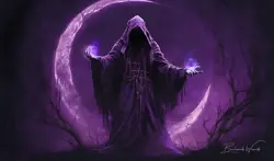 Necromancer - Unstitched - Magic Card Playmat - MTG Game Mat - 24" x 14" NEW - Image 1