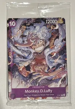 ONE PIECE CARD GAME OPCG Monkey D. Luffy P-041 P Promo English Sealed Rare Mint - Image 1