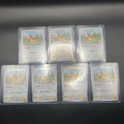 7 CARD DEAL! Pokemon Eevee 074/131 Pokemon Day Stamped 2025 Reverse Cosmos Holo - Image 1