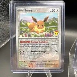 7 CARD DEAL! Pokemon Eevee 074/131 Pokemon Day Stamped 2025 Reverse Cosmos Holo - Image 3