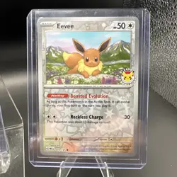 7 CARD DEAL! Pokemon Eevee 074/131 Pokemon Day Stamped 2025 Reverse Cosmos Holo - Image 5
