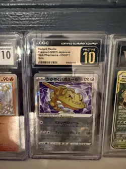 Lot Graded Pokemon Cards Holo Japanese Chinese Tag Team CGC pristine 10 - Image 3
